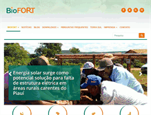 Tablet Screenshot of biofort.com.br